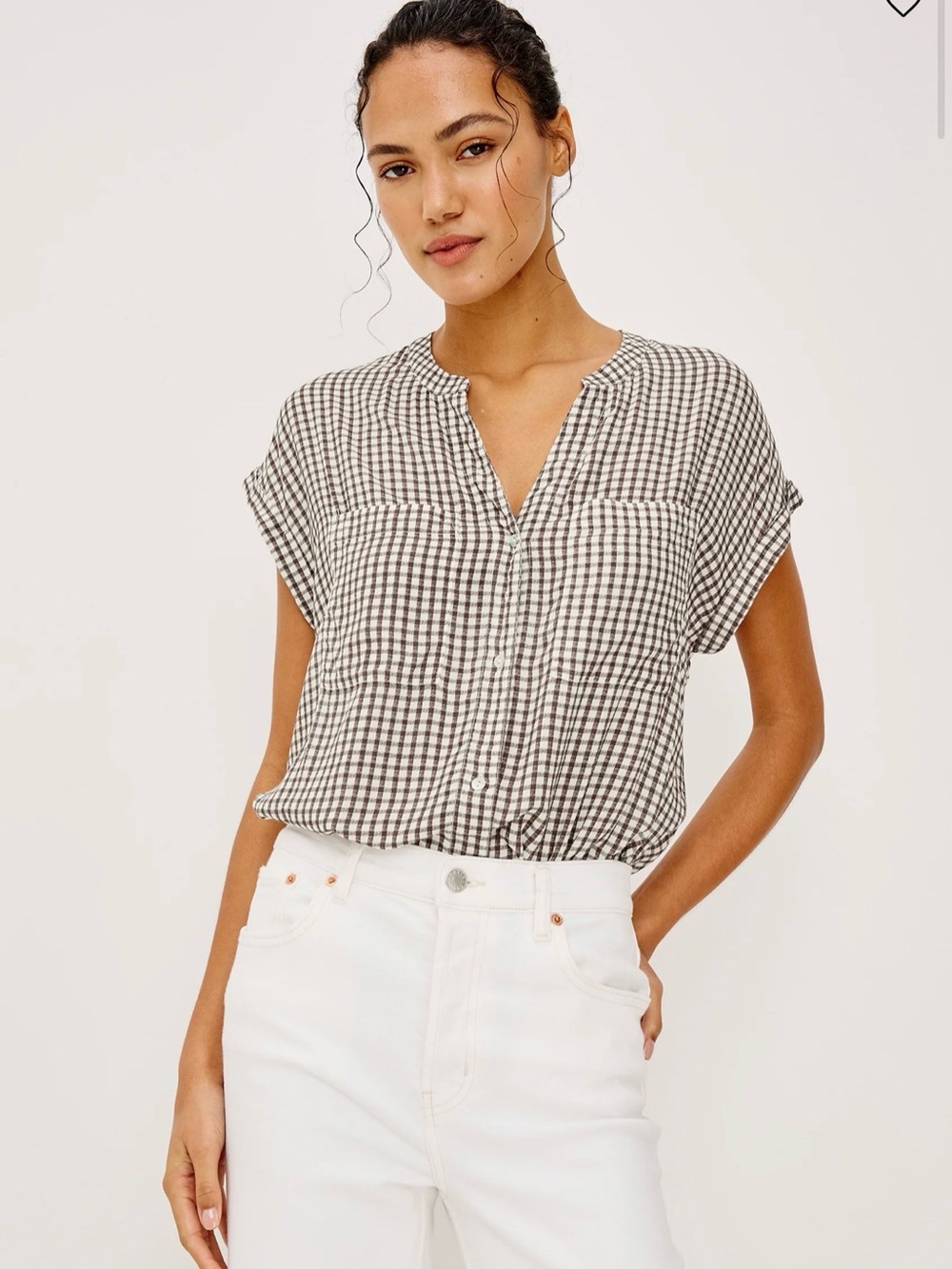 Mel Shirt in Espresso Gingham